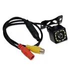 Камера заднего вида автомобильная, 12 светодиодный, ночное видение, универсальная, с обратным углом, парковочная, черная, водонепроницаемая, IP66, широкая, 170, J7T0