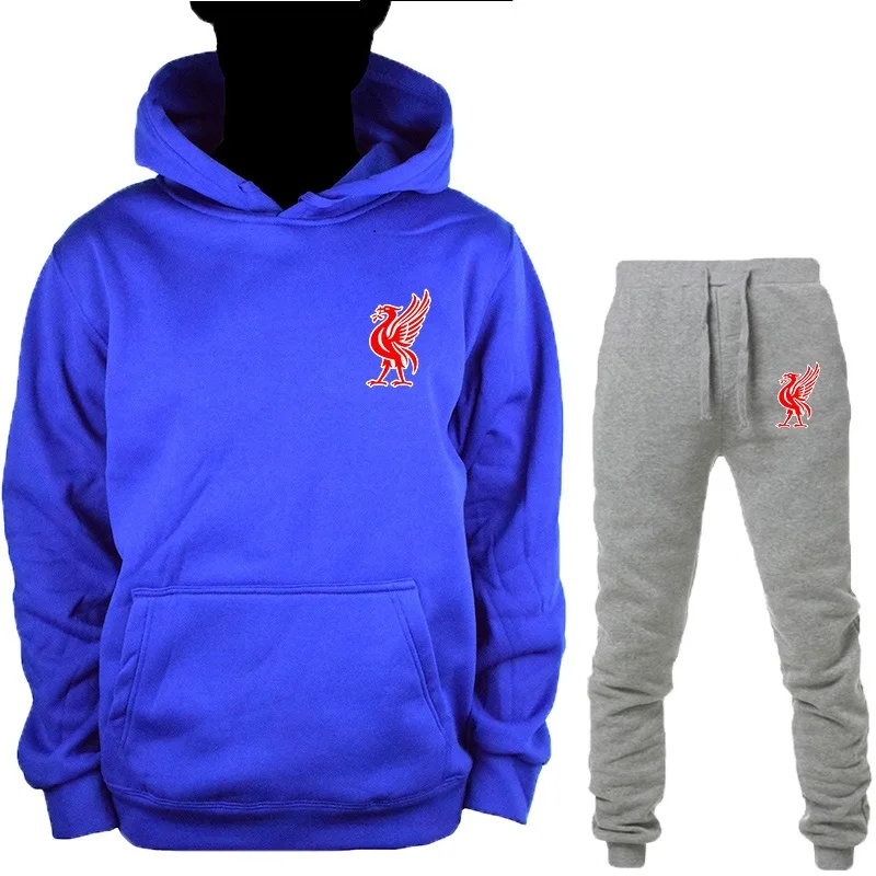Mo Salah/толстовка с капюшоном с надписью «You'll Never Walk Alone Never Give Up Liverpool», толстовка с капюшоном, Лига Чемпионов, финал, Мадрид, хлопковые толстовки - Цвет: Blue-HuiK