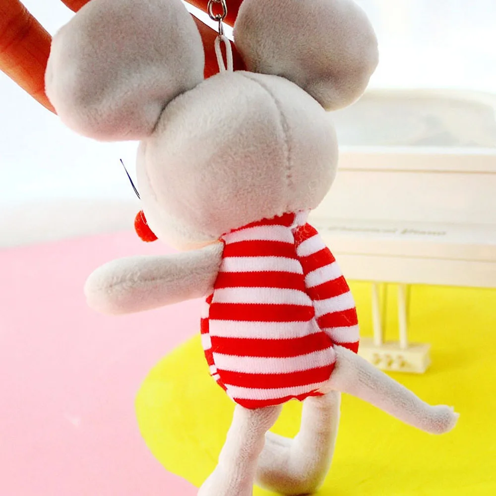 17 см мультфильм кукла мышка брелок Новинка 2020 крыса год игрушка талисман Милая
