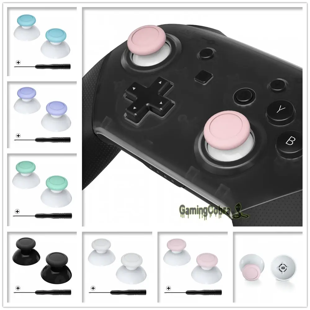 Двухцветный аналоговый джойстик с отверткой Phillips для контроллера NS Switch Pro|Чехлы| |