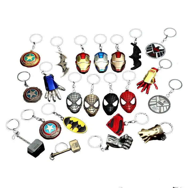 New Iron Man Tony Stark Keychain Marvel The Avengers 4 Endgame Quantum Realm Series Key Ring Car Chain Holder Porte Clef |