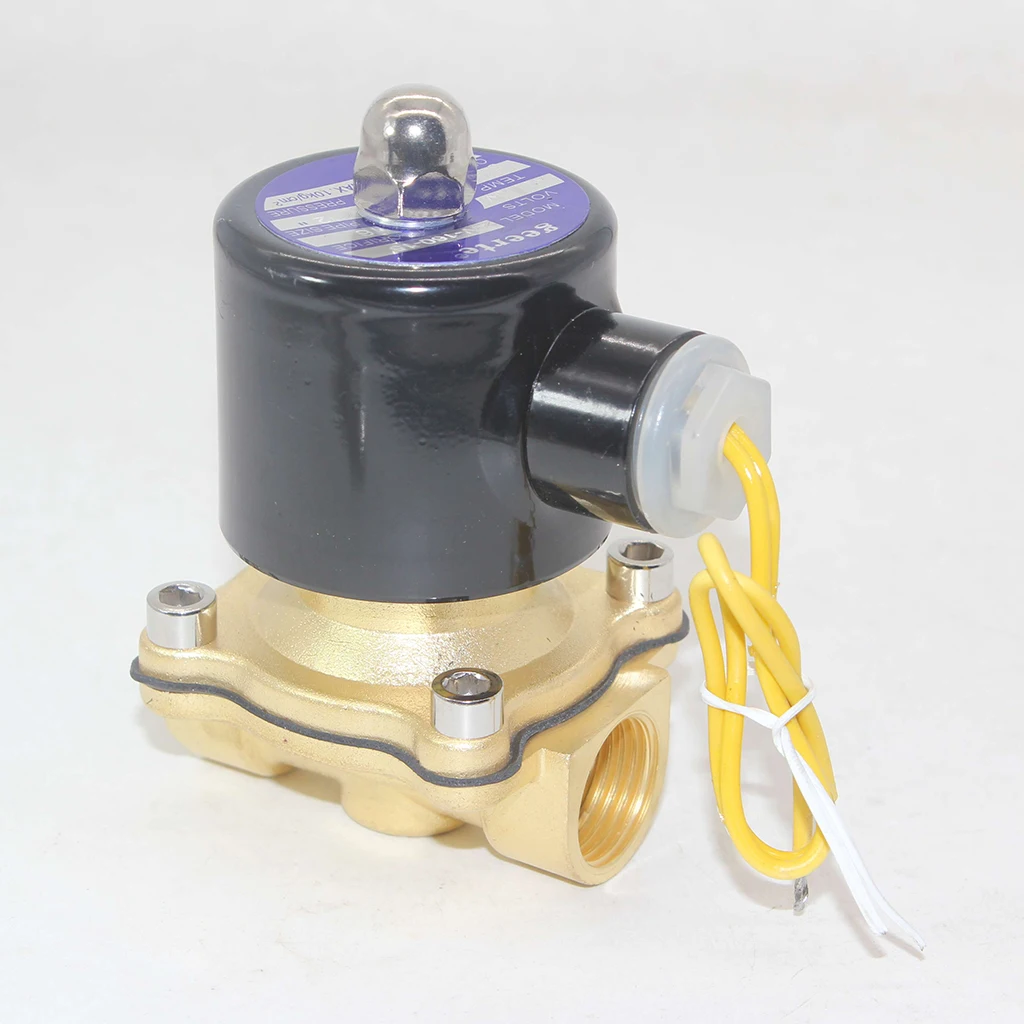 AC110V 1/2 &quotлатунный Электрический электромагнитный клапан Вода Воздух Топливо Газ