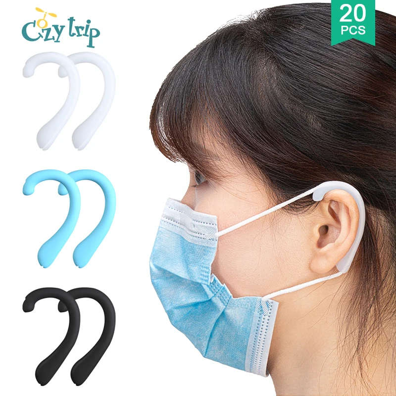 1 10 Пар Унисекс силиконовый ремень с ушками чехол для снятия боли в ушах держатель