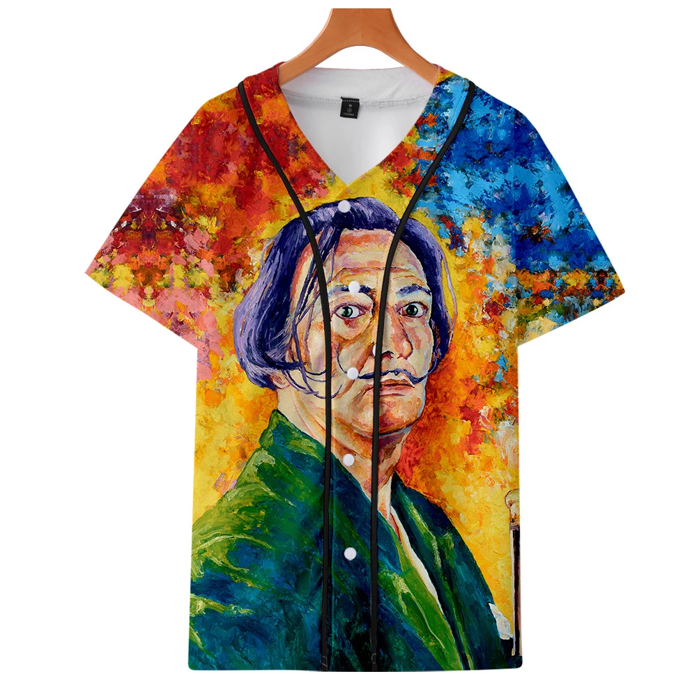 Новинка модная забавная футболка с 3D тропическим принтом в виде маски салварора