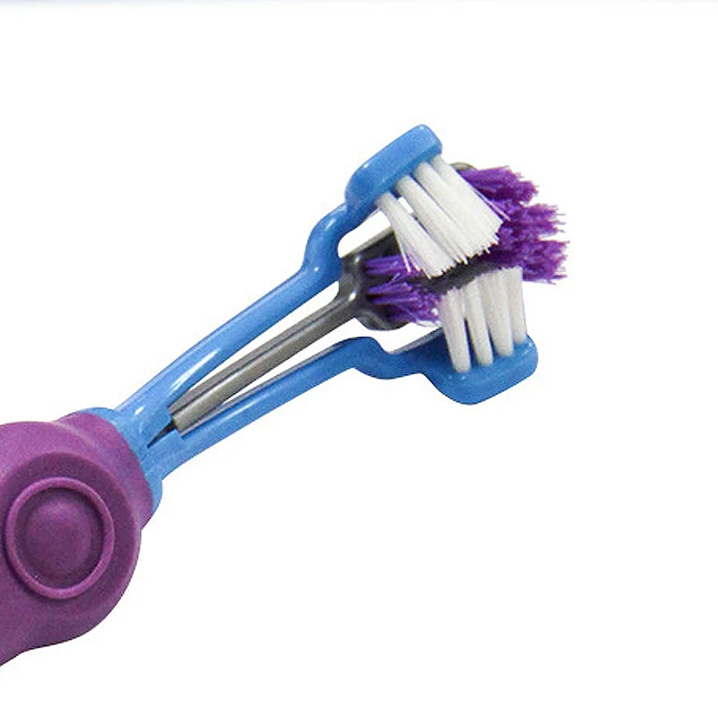 

Pet Supplies Pet Toothbrush Dog Three-Head Toothbrush Oral Cleaning Large Dog Toothbrush Dog Brush