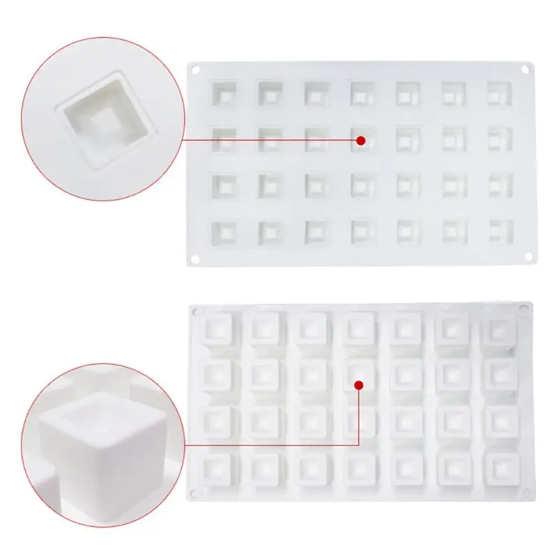 1 шт антипригарная силиконовая квадратная форма для шоколада мини-трюфель | Дом и