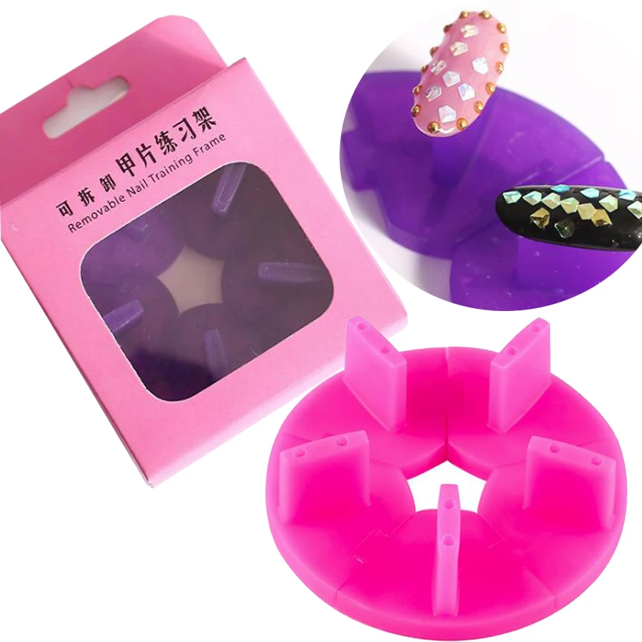 1 коробка демонстрация ногтей подставка для инструментов обучения Нейл-арту