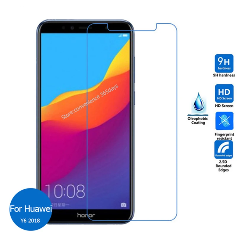 Закаленное стекло для huawei Y6 (2018) 2019 протектор экрана телефона 2.5D 9H Премиум