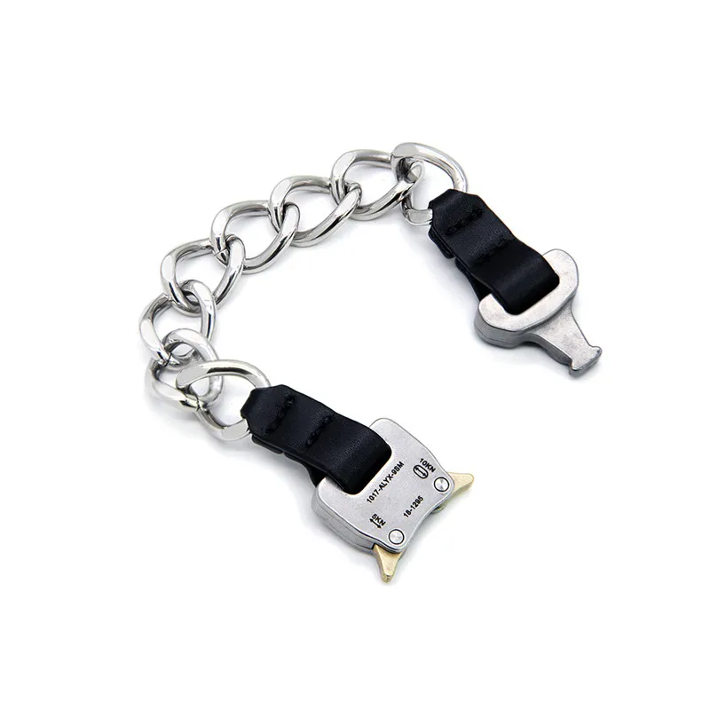 

2020ss ALYX Chain Necklace Men Women Best Quality alyx Metal Button Bracelet belts