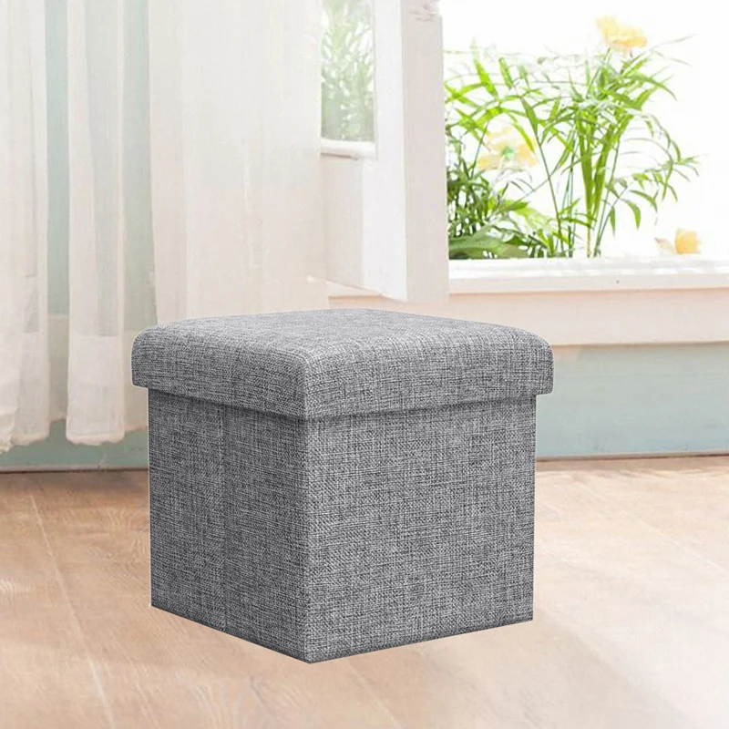 Многофункциональный Fodable ящик для хранения постельного белья Cube Ottoman сиденье