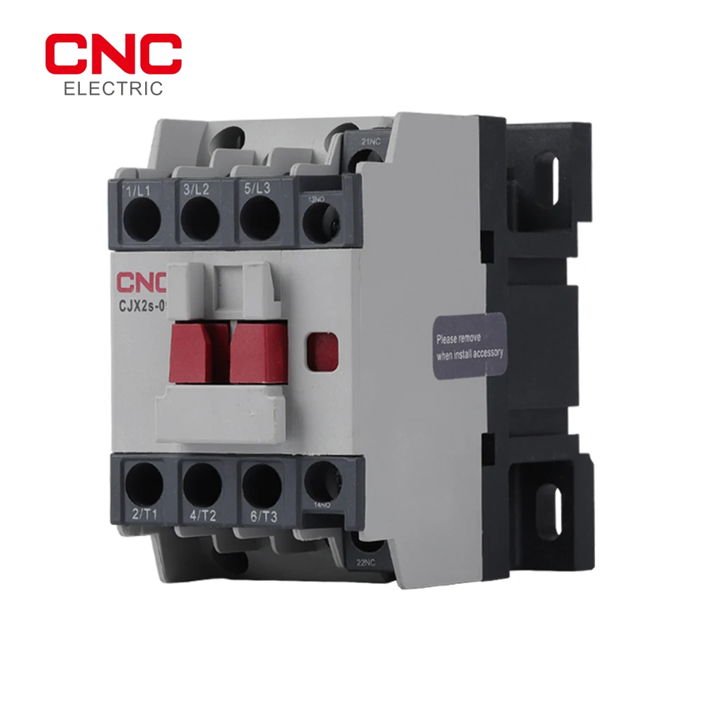 CNC 3-фазный 3-полюсный контактор переменного тока CJX2S 1NO + 1NC напряжение катушки 220 В