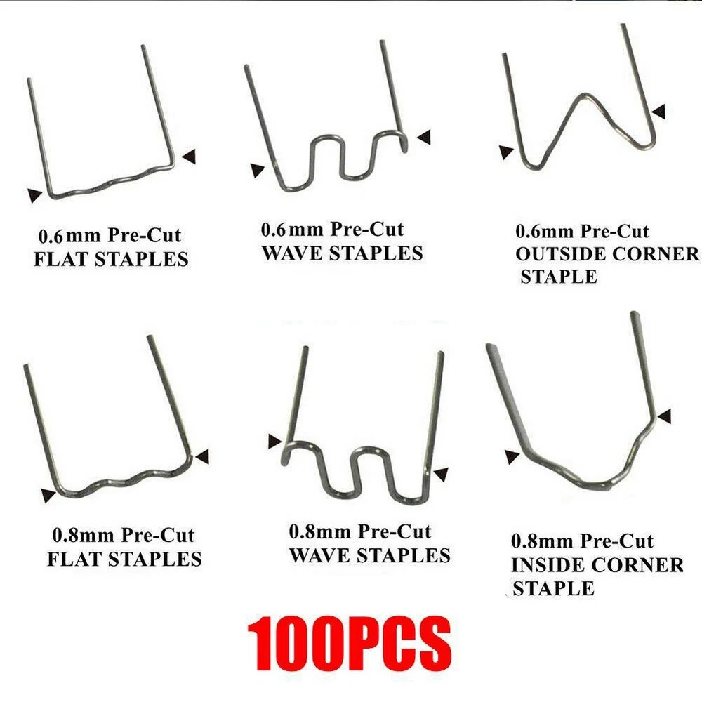 

100/500PCS Hot Stapler Staples for Plastic Welder Car Bumper Repair Welding Machine Hot Melt Welding Tool for Plastic Welder