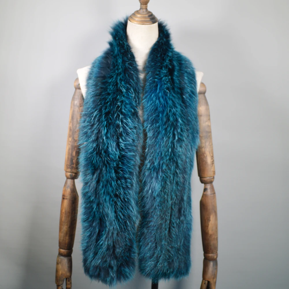 2020 длинный стильный высококачественный Женский шарф из натурального Лисьего