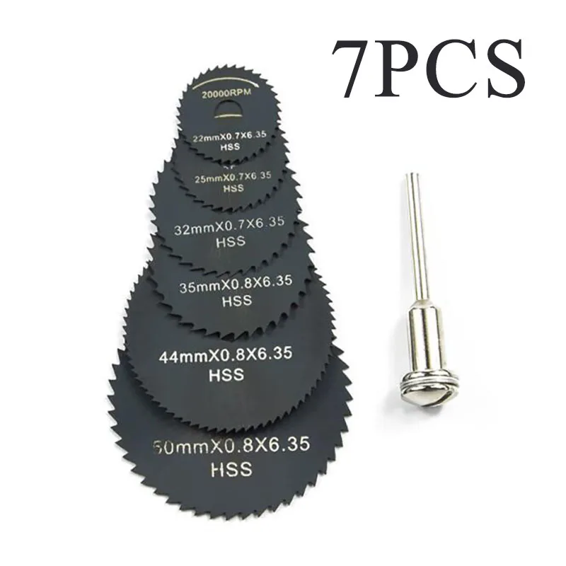 

7x Circular Saw Blade Cutting Tools For Woodworking Plastic Cutter Rotary Tools