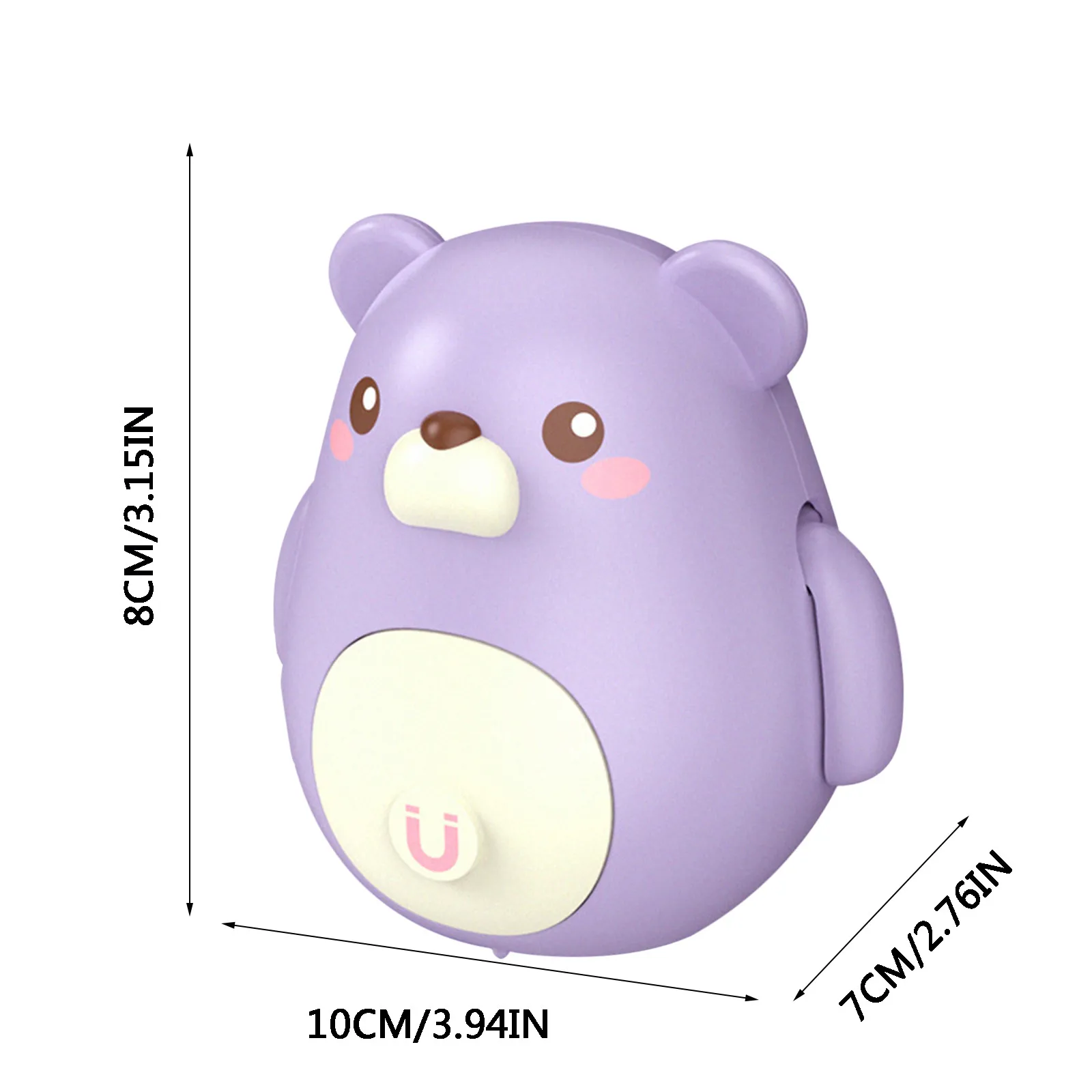

Children's Toys Kawaii Bear Funny Electromagnetic Follower Toys Montessori Accompany Children Move Spin Dance Tumbler