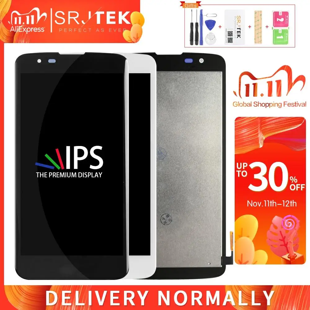 Srjtek для LG K7 Tribute 5 ЖК-дисплей с сенсорным экраном дигитайзер Датчик в сборе рамкой