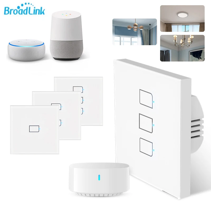 Broadlink TC2/TC2S/TC3 Wi Fi Великобритании ЕС США светильник настенный выключатель