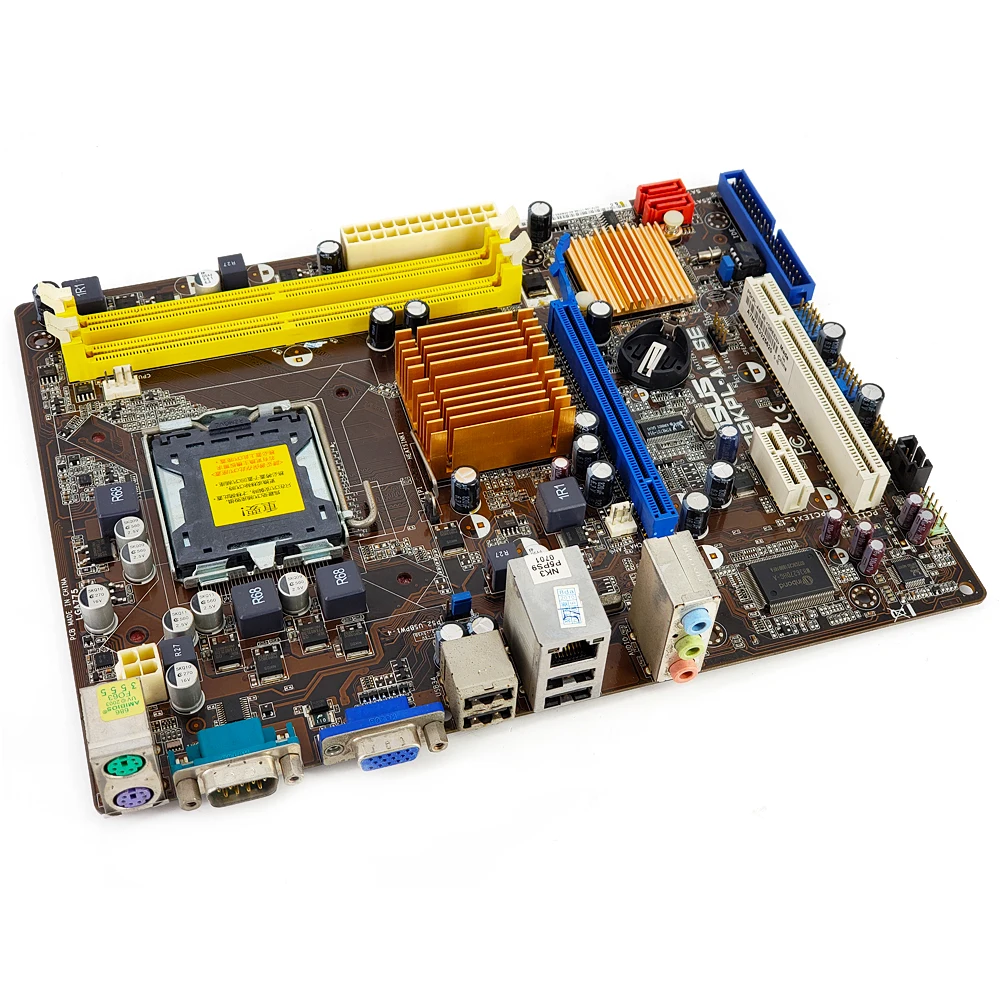 Asus P5KPL-AM SE настольная материнская плата G31 розетка LGA 775 для Core 2 Qua DDR2 4G SATA2 USB2.0 VGA uATX оригинальная б/у материнская плата