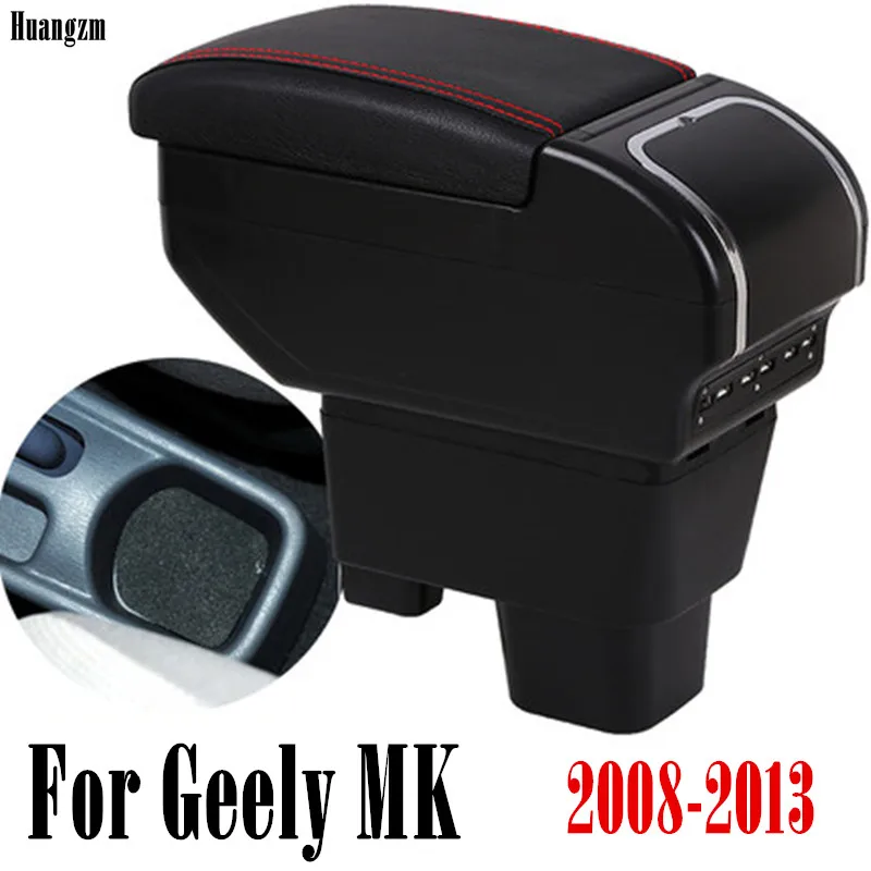 Центральный ящик для хранения консоли 9USB Geely MK 2008 2013 подлокотник с подлокотником
