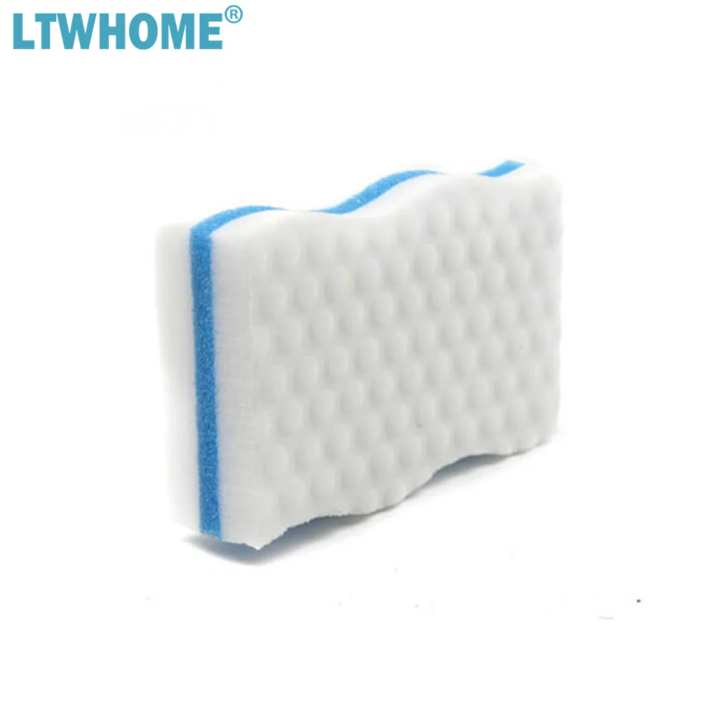 LTWHOME Combination of Cleaning Sponge Set Microfiber 2 in 1 Scrub Washing Up Pad 6.49&quot x 3.93&quot 0.82&quot with Magic | Дом и сад