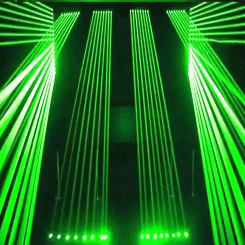 Лазерная лампа восемь головок лучей красный лазер