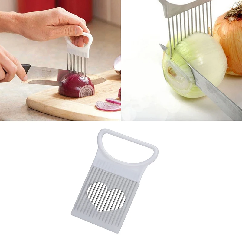 Слайсеры из нержавеющей стали лук томатный слайсер помощь режущая направляющая