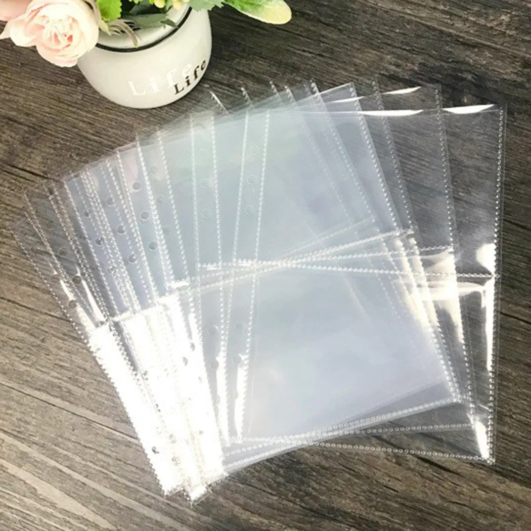 10 шт. стандартные конверты A5 1 P 2 4 прозрачный фотоальбом Binder Refill внутренние рукава