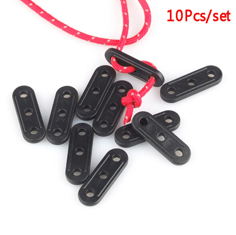 

10PCS/set Tightener Tent Repair Camping Tent Lock Cord Rope Fastener Tensioners Bent Runners Outdoor Camping Accessories