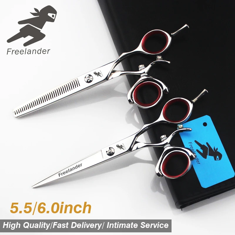 

5.5/6 inch Professional hair Barber scissors set straight scissors and curved pieces hair care & styling
