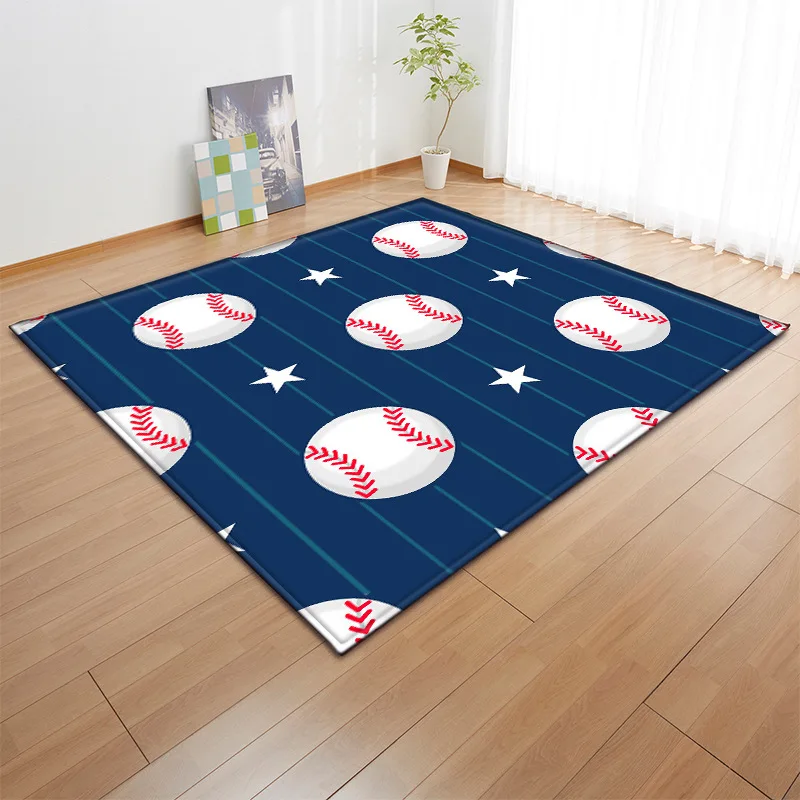 

Ball 3D Pattern Carpet Living Room Decoration Floor Mat Children's Game Anti-slip Rug Home Balcony Bathroom Entrance Door Mat
