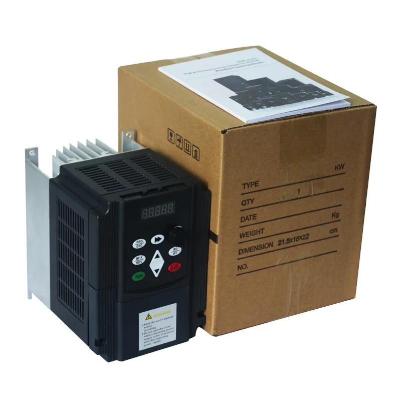 

380V 0.75KW/1.5KW/2.2KW/3.7KW 3 phase input inverter drives for motor Speed Control 50HZ 60HZ DC frequency converter VFD