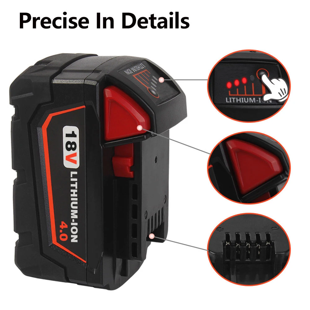 Литий ионный аккумулятор VANON для Milwaukee M18 18 в 4000 мАч 1840 Ач|li-ion battery|battery forbattery battery |
