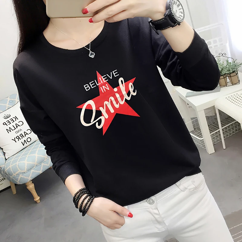 Свитшот Shintimes женская зимняя одежда с буквенным принтом 2022 повседневный