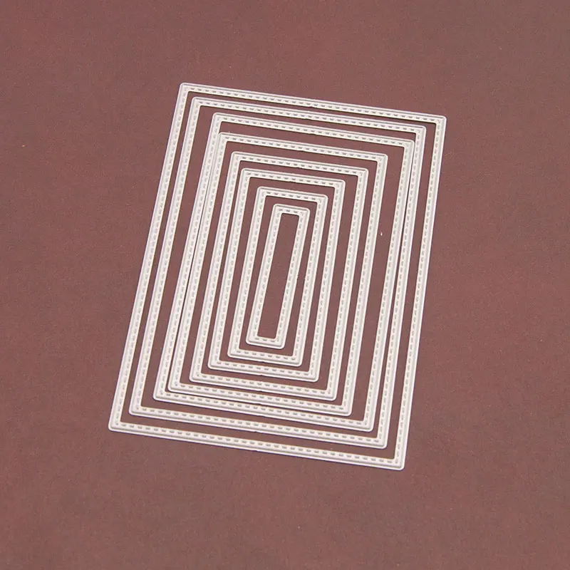 Прямоугольные металлические Вырубные штампы базовая рамка для скрапбукинга