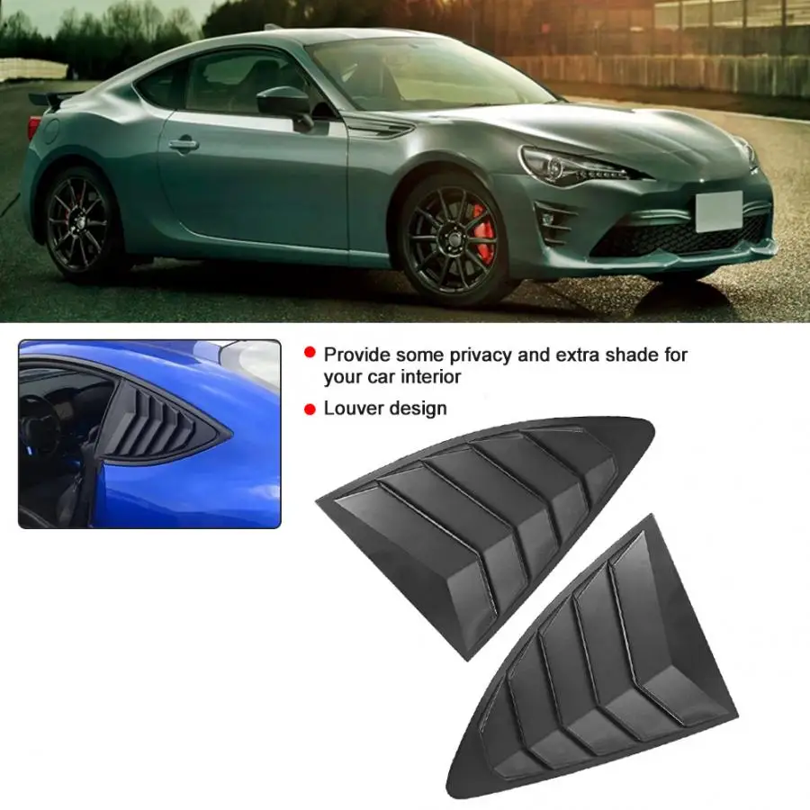 2pcs Side Spoiler Rear Window Louvers Panel Fit for Toyota 86 GT86 2013 2014 2015 2016 2017 2018 2019 Chromium Styling | Автомобили и