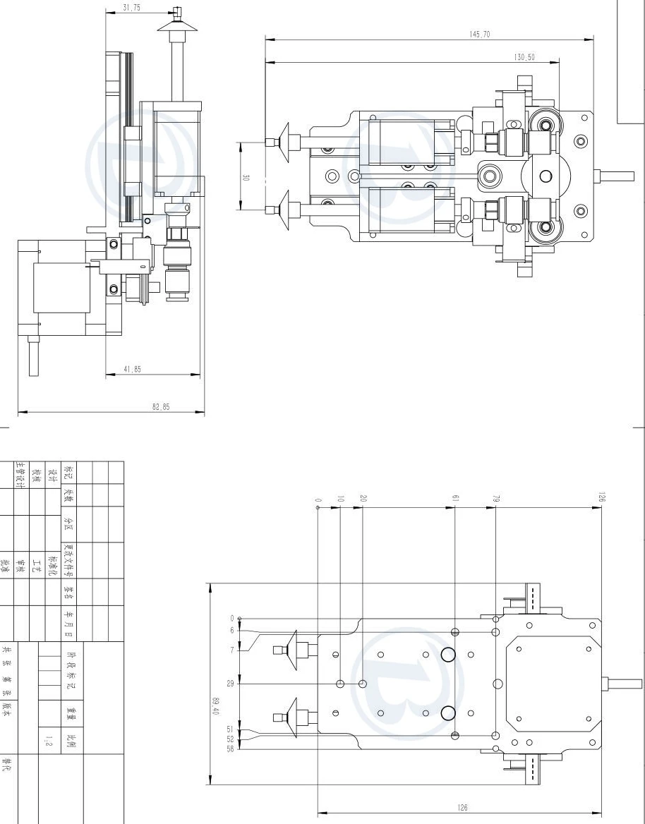BT200 SMT DIY монтажный разъем Nema8 полый вал шаговый для выбора места двойной головкой