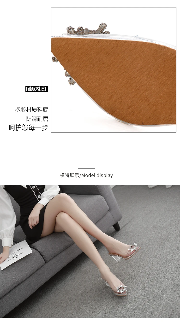 Sexy Ladies Shoes Platform Comfortable Shine Bling Bohemian Sandals for Women Shoes Square High Heels Silver Women Sandals