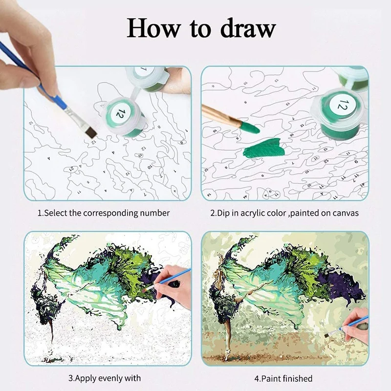 Набор для рисования по номерам на холсте взрослых 16 х20 дюймов набор акриловыми