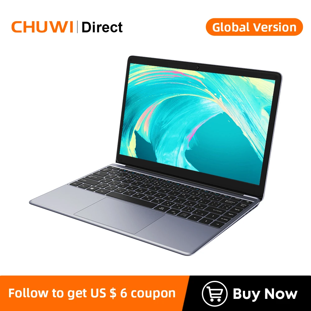 Ноутбук CHUWI HeroBook Pro 14 1 дюйма FHD экран Intel Celeron N4020 два ядра 8 Гб ОЗУ 256 SSD 1920x1080 Windows 10 |