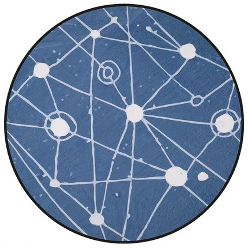 

Modern Style Round Rug Computer Chair Bedroom Living Room Decking Mat