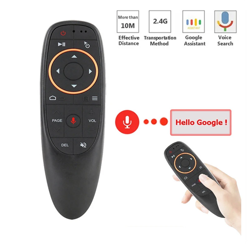 Голосовая воздушная мышь G10 со встроенным гироскопом 2 4 ГГц беспроводной ИК пульт