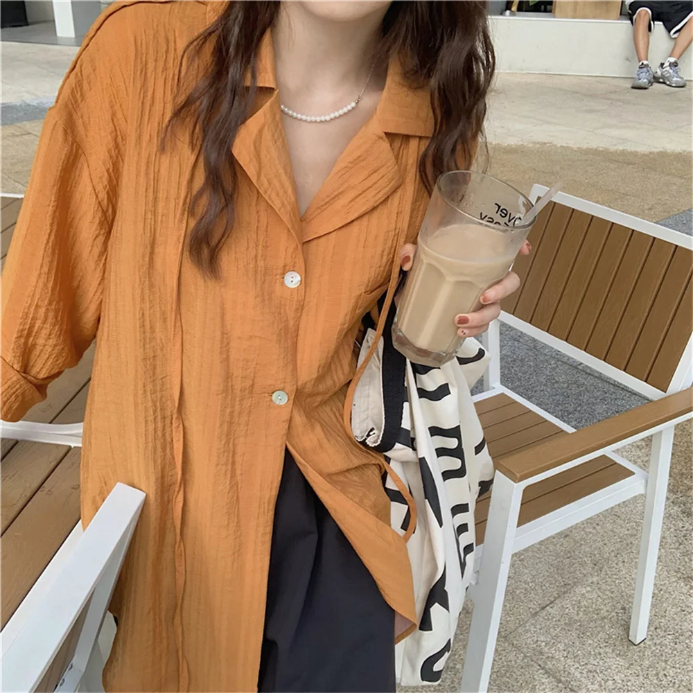 

동대문 New Vintage Elegant Tops Loose Women Lady Gentle OL Autumn Fashion Casual Long Sleeve Blusas Femme Solid Shirts
