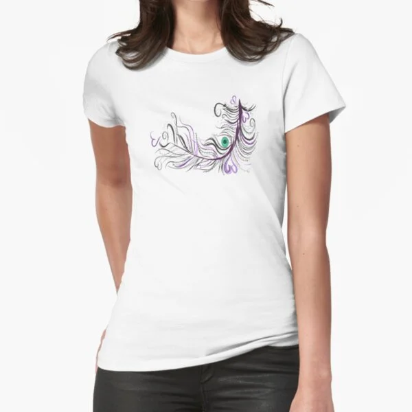 

Purple Design T-Shirt Print Top