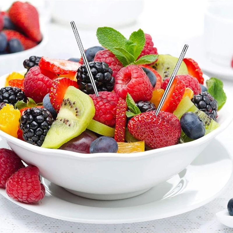 

Портативная титановая сумка для зубочисток, набор многоразовых металлических зубочисток с держателями для пикников на открытом воздухе и ...