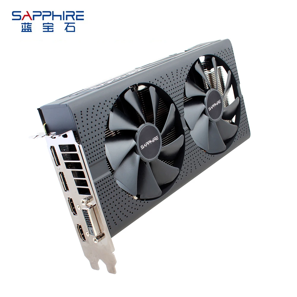 Видеокарта SAPPHIRE AMD RX580 Radeon RX 580 8 ГБ GDDR5 256bit PCI для настольных ПК, игровая видеокарта для использованной карты, отправка 6PIN кабеля