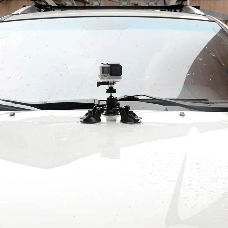 Тройной держатель на присоске для DSLR GoPro Hero Osmo Action VH99|Штативные головки| |