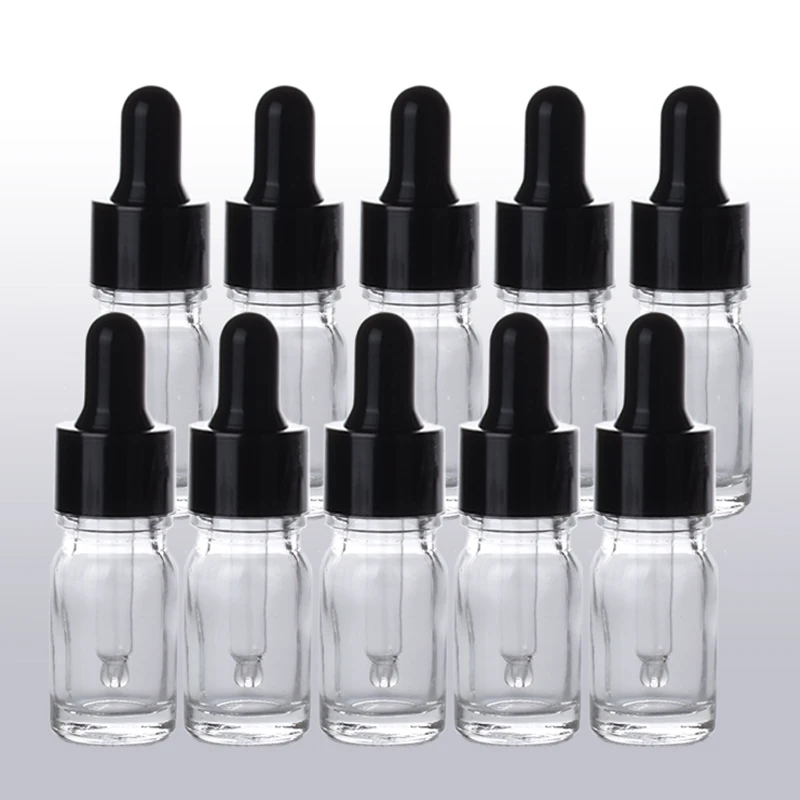 Пустые янтарные прозрачные стеклянные флаконы-капельницы 20 шт. 5-100 мл флаконы для
