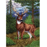 latch hook rug kits with pre printed pattern carpet embroidery do it yourself foamiran for needlework deer tapestry sewing rugs