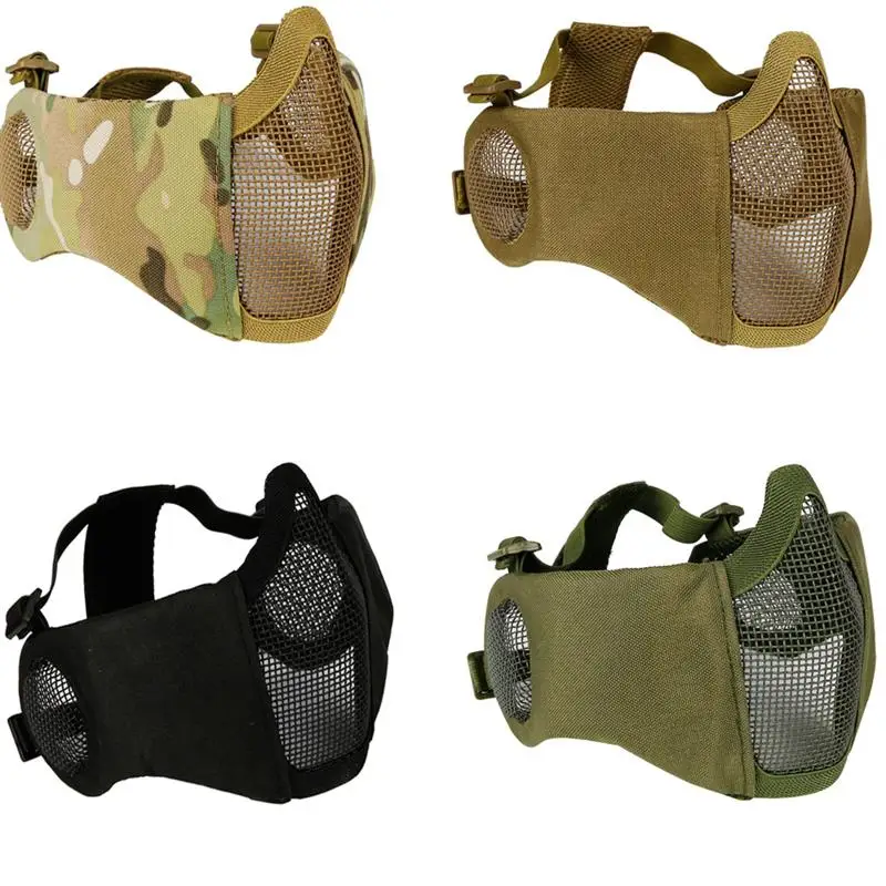 FX тактический страйкбол Пейнтбол CS Складная Половина лица низкоуглеродистая