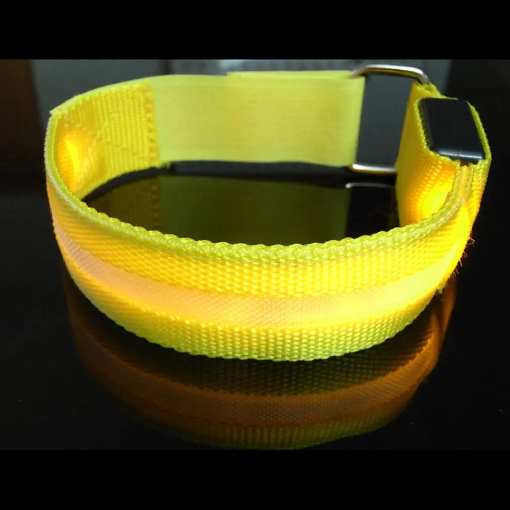 

Night Running Arm Warmer Belt Bike LED Luminous Armband LED Safety Sports Reflective Belt Strap Snap Wrap Armband